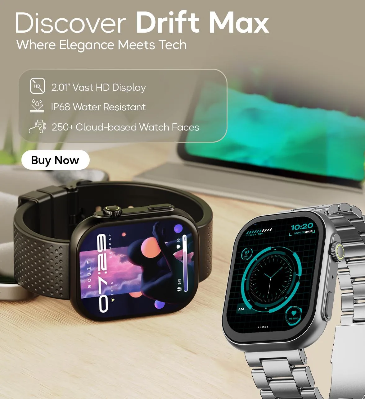 BOULT Drift Max Smartwatch Launched in India, starts at ₹1,099