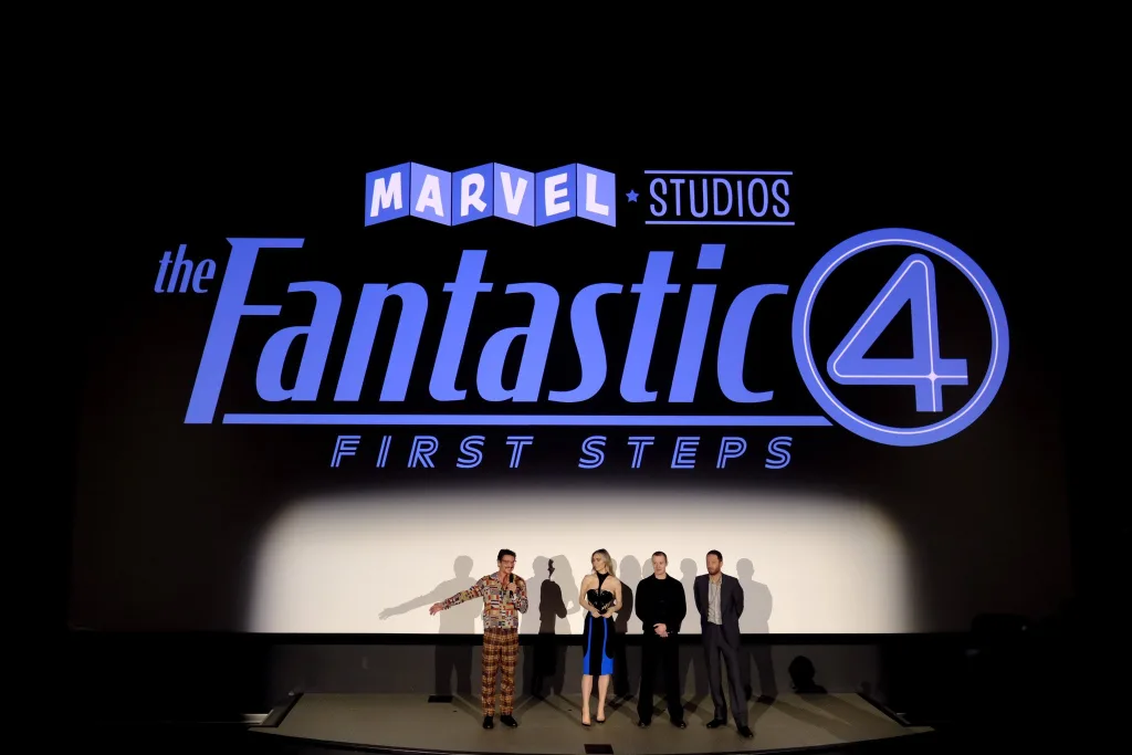 Fantastic Four Cast at the trailer launch event Marvel Studios Release ‘Fantastic Four’ Trailer As Pedro Pascal Leads Invisible Woman, Human Torch and the Thing in Retro MCU Debut