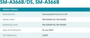 Galaxy A36 1 Samsung Galaxy A36 5G Appears on UAE Site, GCF Listing