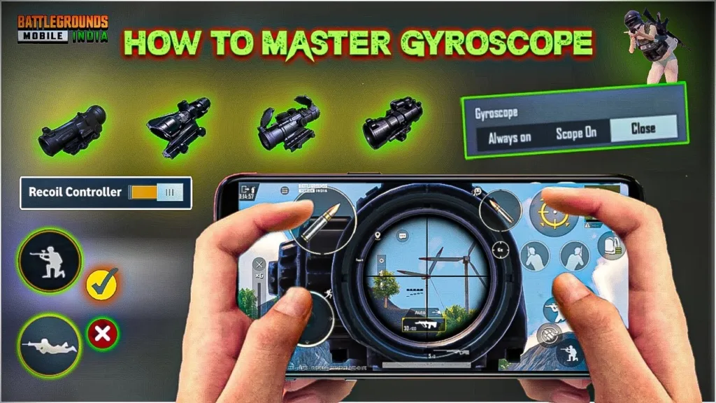 Best Sensitivity Code for Gyroscope Users in BGMI