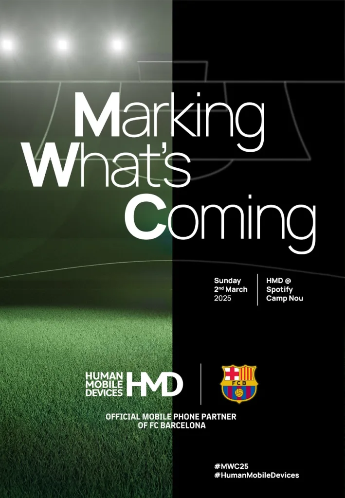 HMD 2 1 HMD Teases FC Barcelona-Themed Phone, New Devices for MWC 2025