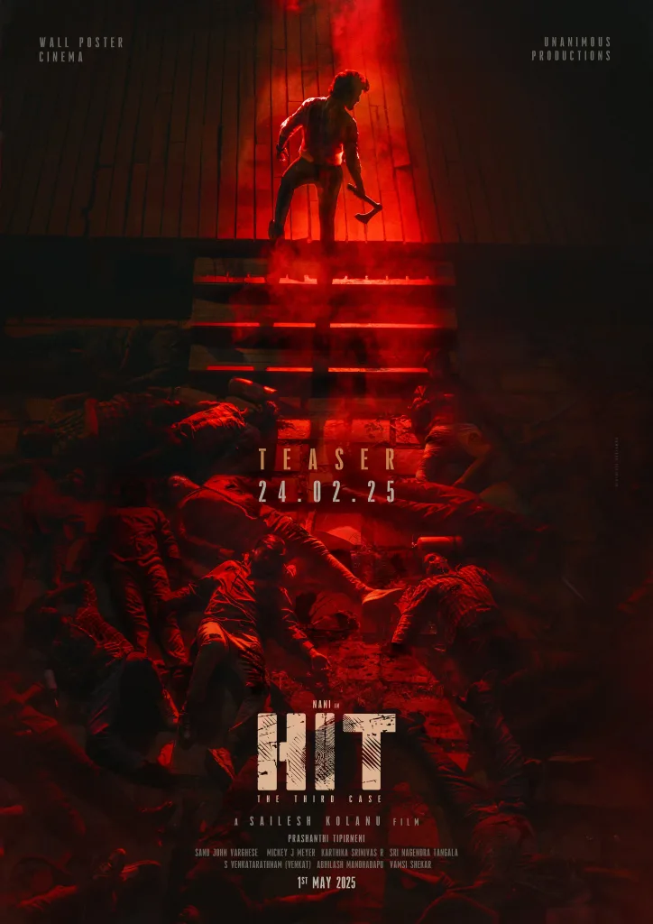 Hit The Third Case HIT 3 Teaser: Nani Brings Brutal Action and Dark Secrets in Gripping Murder Mystery