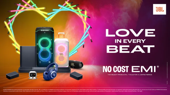 JBL_Valentine Day 25 KV_Digital Standee_Range_New Offer Valentine’s Day JBL Campaign 2025: Love in Every Beat