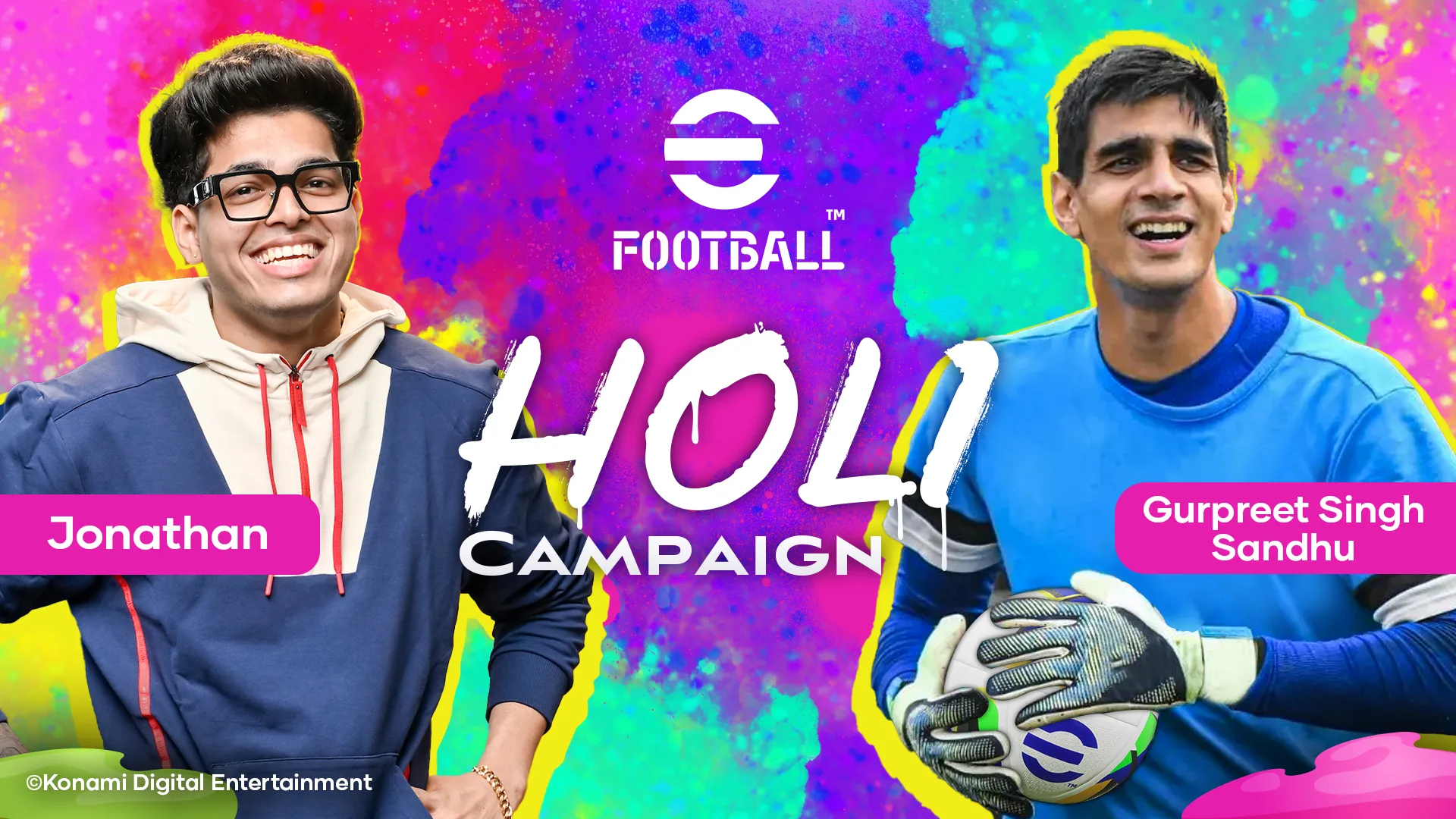 eFootball™ Meets Holi: KONAMI's Epic Celebration of Football, Gaming, and Color!