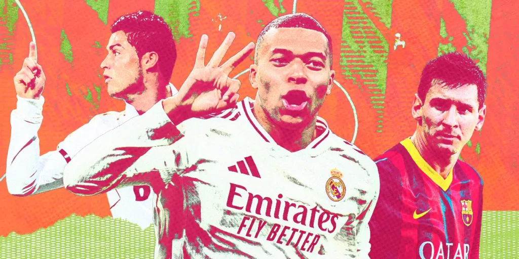 Kylian Mbappe 4 Kylian Mbappé Surpasses 500 Goal Involvements at 26: Can He Outshine Messi and Ronaldo's Legacy?