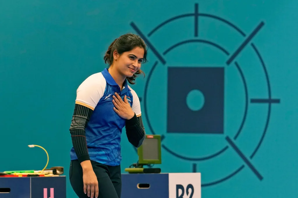 Manu Bhaker 1 Double Olympic Medalist Manu Bhaker signs with Cornerstone Sport