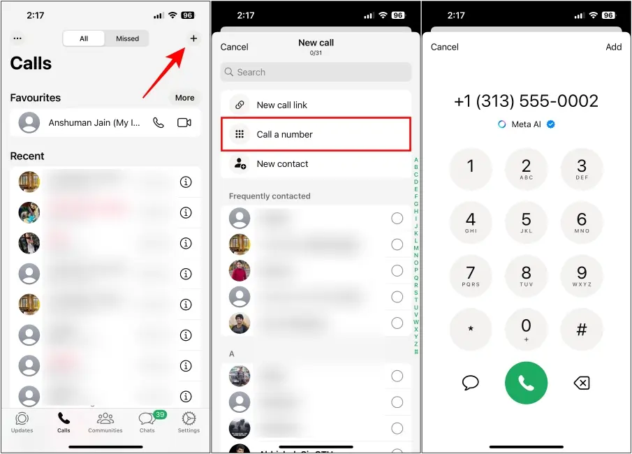 New Dial Pad on WhatsApp New WhatsApp Features in January 2025: AI Chatbots, Custom Stickers & More!