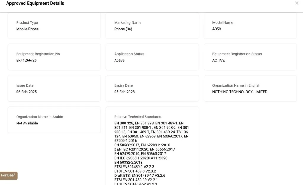 Nothing Phone 3a 2 1 Nothing Phone 3a Listed on TDRA Certification Ahead of March 4 Debut