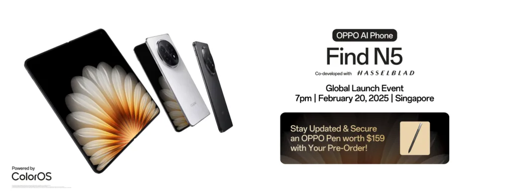 Oppo Find N5 3 1 Oppo Find N5 Set for Global Launch on February 20: Specs Leaked