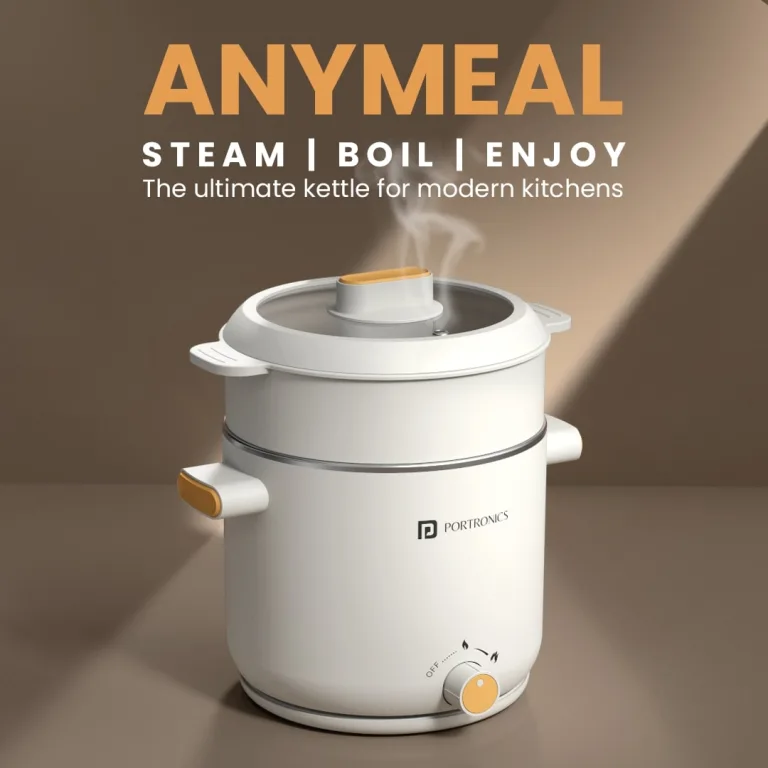 Portronics Launches AnyMeal Multicook Electric Kettle – Steam, Boil, Cook, and More in One Kitchen Companion