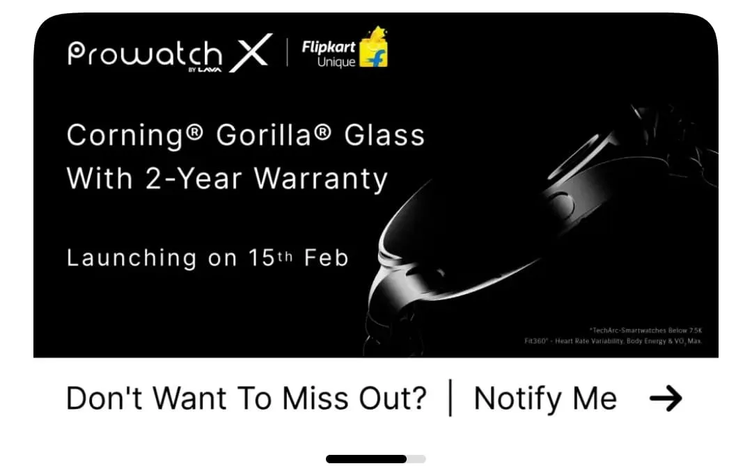 Lava Prowatch X Launching in India on February 15