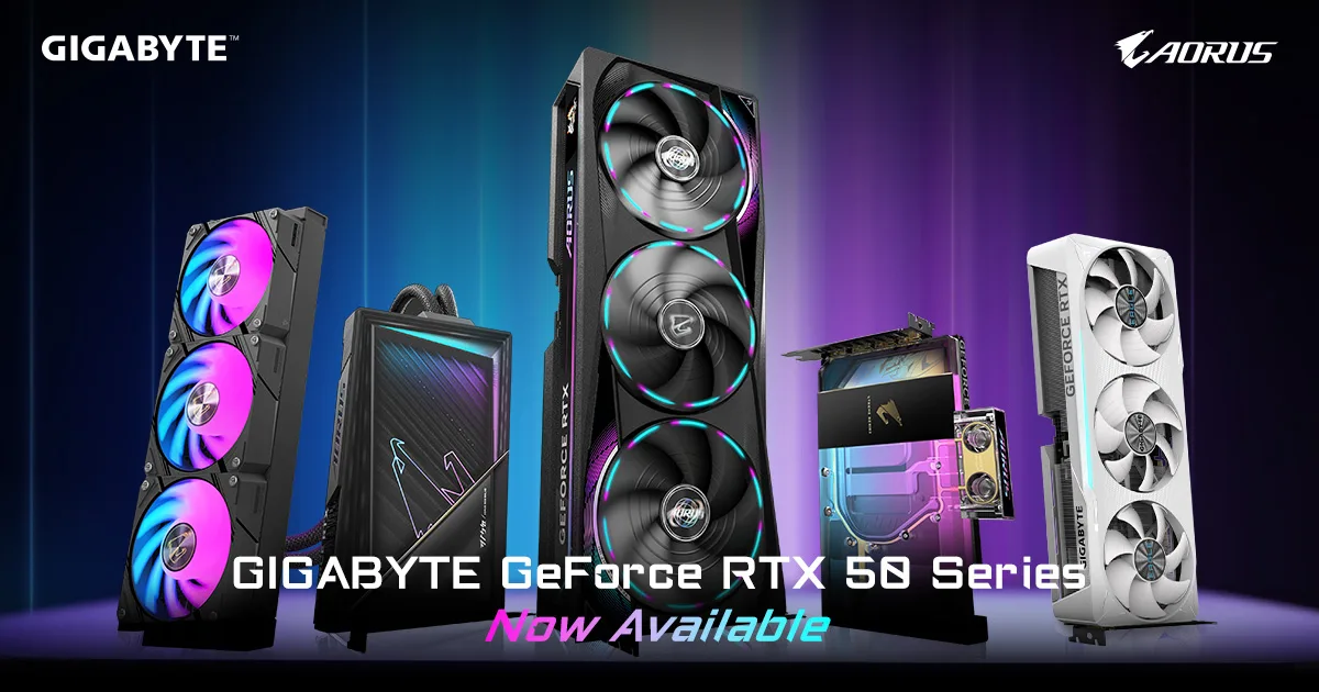 GIGABYTE RTX 50 Series Graphics Cards Now Available: All We Know