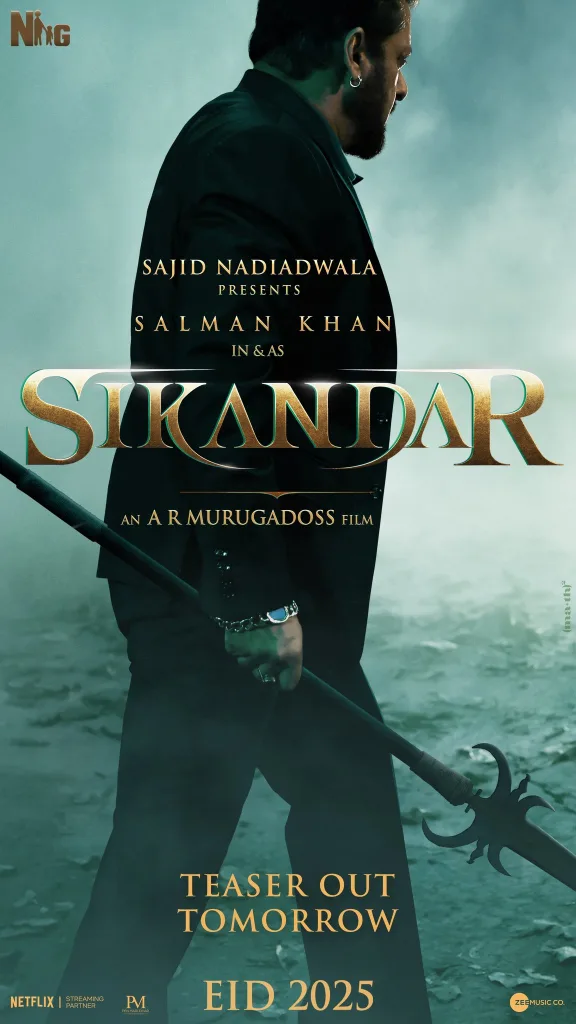 Salman Khan Sikandar poster Salman Khan’s Fierce Look in New Sikandar Poster Out, Sparks Comparisons with Jacqueline Fernandez’s Mrs Serial Killer