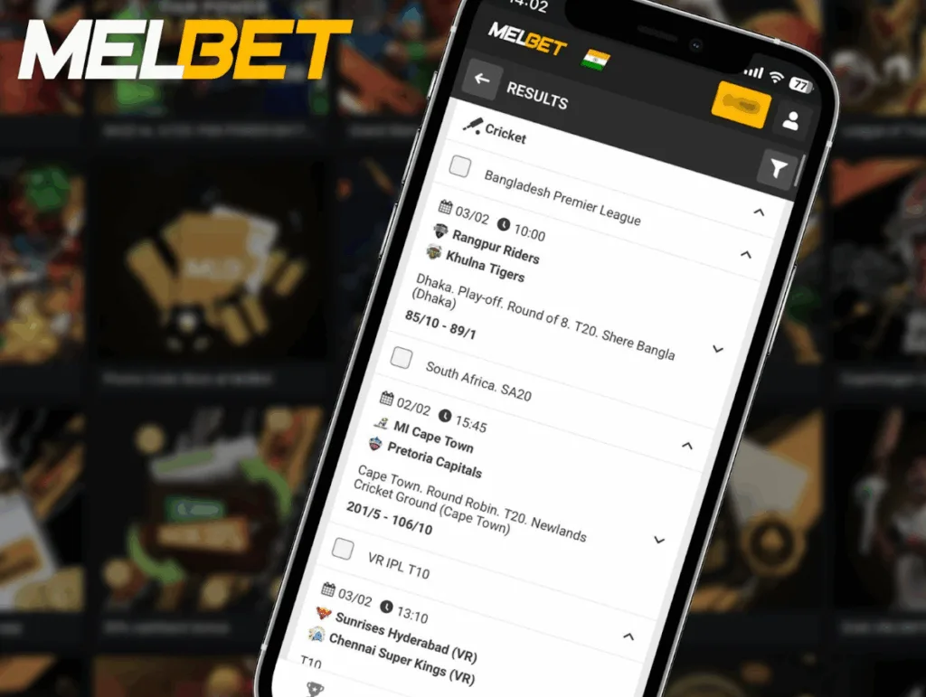 Melbet App for Betting on IPL 2025