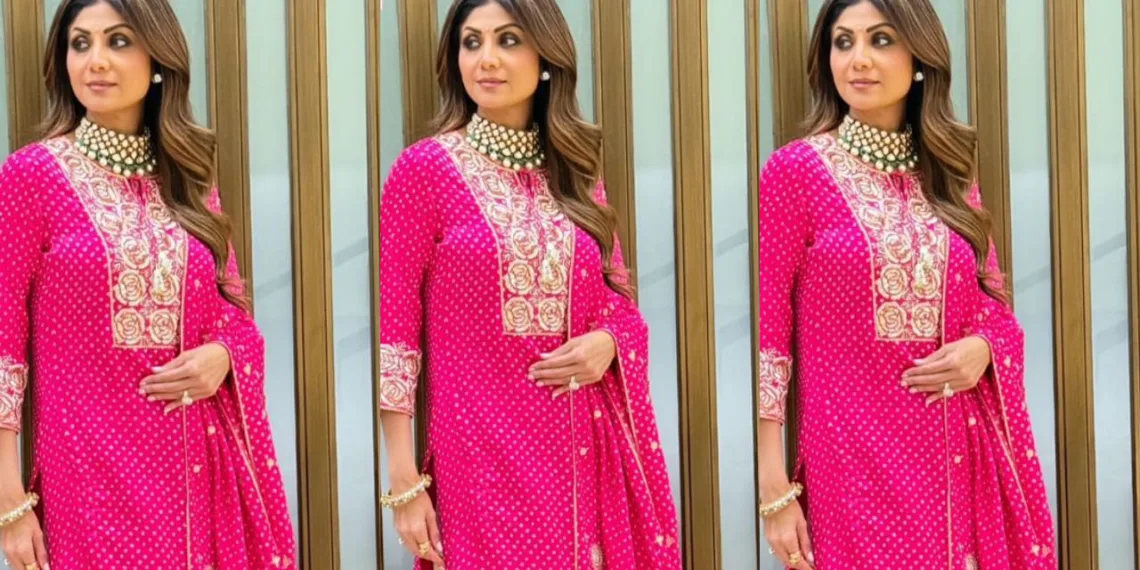 Shilpa Shetty's Pink Kurta Slays: Ethnic Glam Decoded!