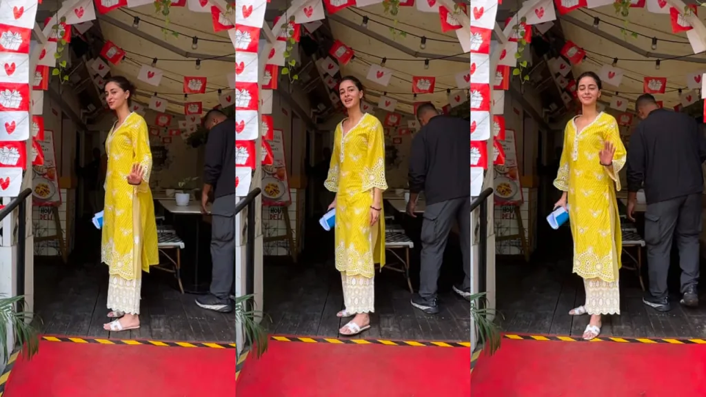 ananay 2 Ananya Panday Yellow Kurta Magic: Effortless Style That'll Make You Swoon!