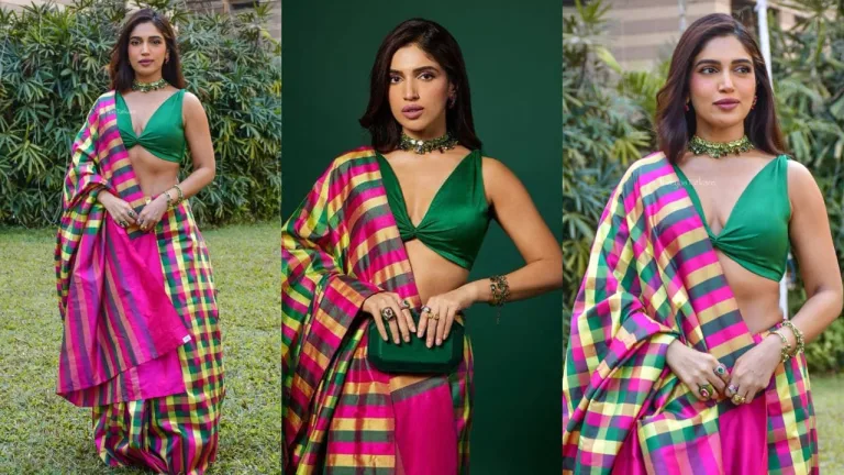 Bhumi Pednekar Slays in a Rs 50k Raw Mango Saree: Geometry Never Looked This Good!