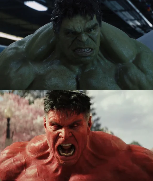 Hulk and Red Hulk