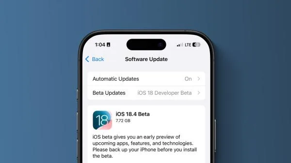 iOS 18.4 Beta 1