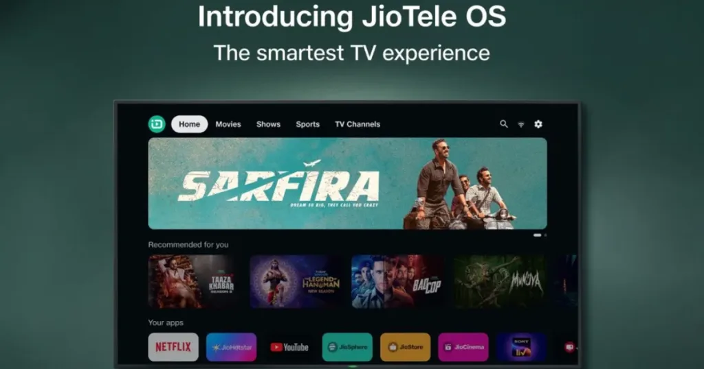 jiotele os introduced 1 JioTele OS: A Game-Changer in Smart TV Entertainment