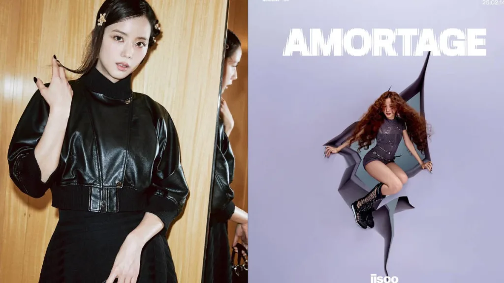 jis352 BLACKPINK Jisoo Stuns Fans with Dramatic Transformation in Amortage Album Poster