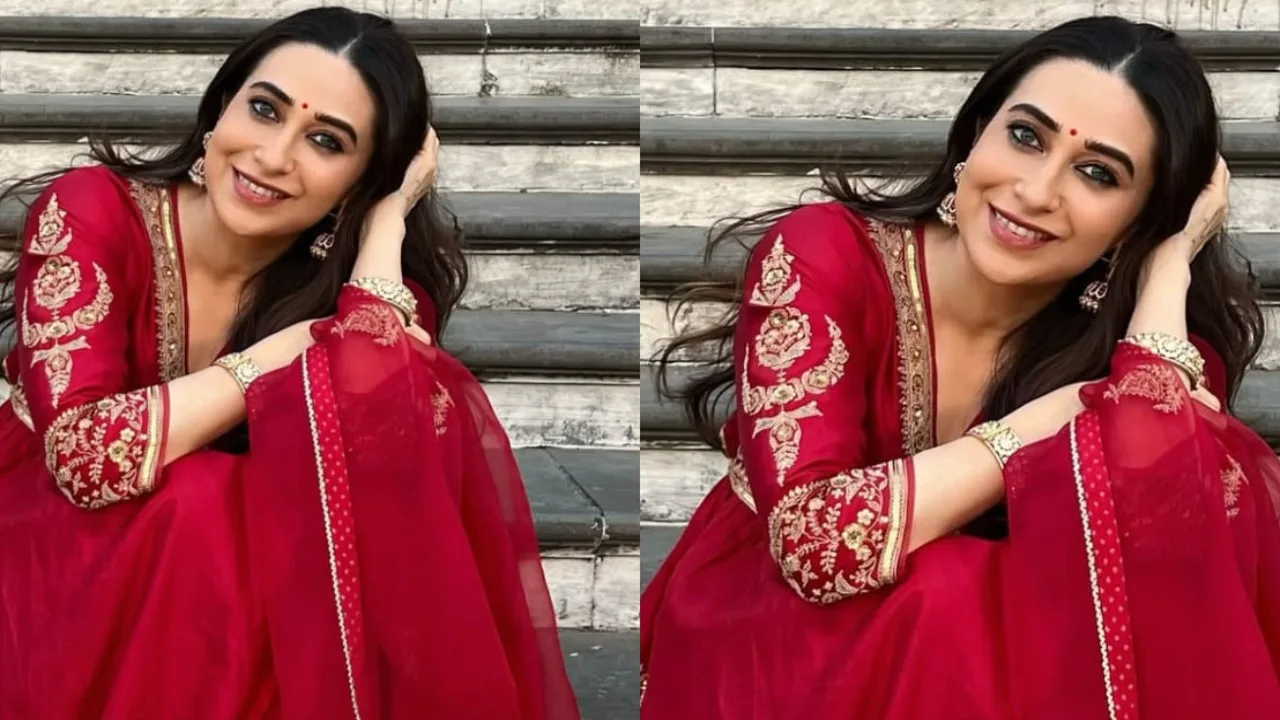 Karisma Kapoor Red-Hot Festive Look: A 69,900 Rupee Masterpiece