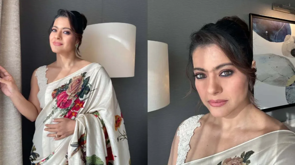 kajolss 2 Kajol White Saree Elegance: A Timeless Holi Inspiration