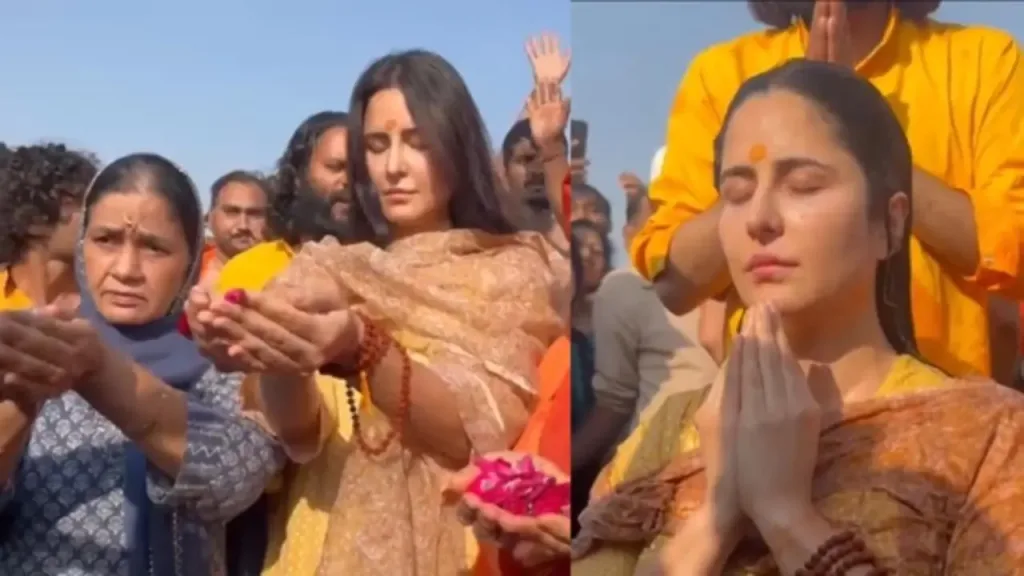 katrinaatkumbh Katrina Kaif's Spiritual Makeover: Mahakumbh 2025 Fashion Stunner!