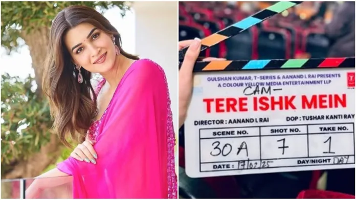 kriti-sanon Tere Ishk Mein: Dhanush and Kriti’s Passionate Love Saga Shooting begins