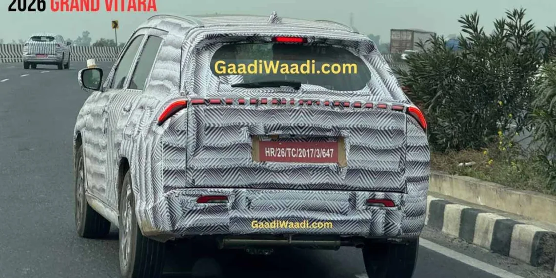 Maruti Grand Vitara 7-Seater Spied Again – New Design, Features & More