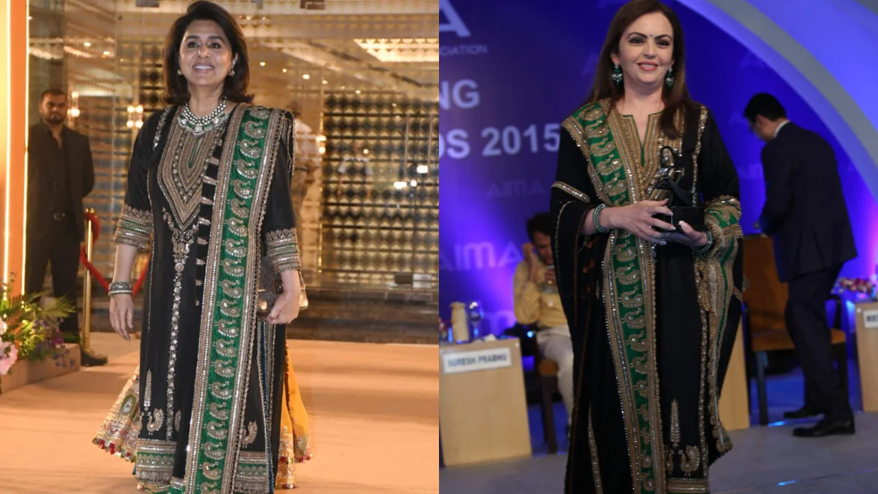 Neetu Kapoor and Nita Amabani Timeless Style: A Black Kurta That Defies Fashion Trends!