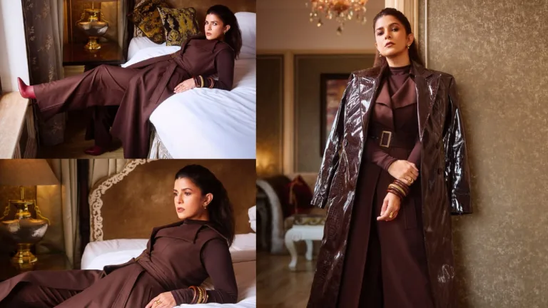 Nimrat Kaur Winter Fashion Mastery: Mocha Brown Monotone Magic