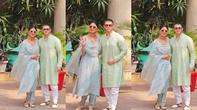 Priyanka Chopra and Nick Jonas Stun in Pastel Perfection: A Post-Wedding Fashion Masterclass