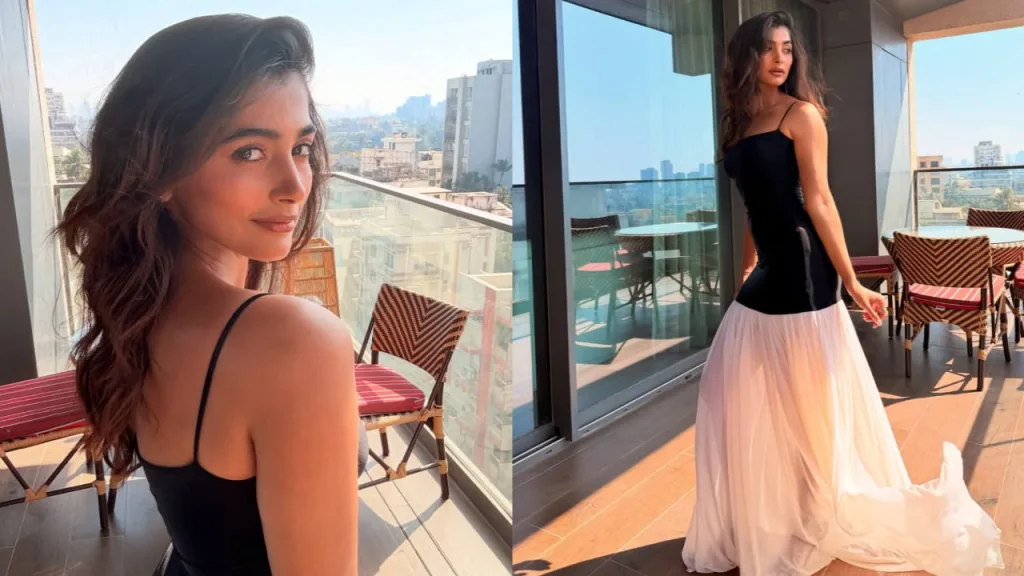 poojaa 2 Pooja Hegde Stuns in Classic Black and White: A Fashion Masterclass