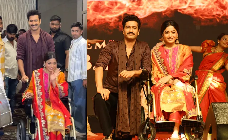 rashmj 2 Rashmika Mandanna Charms Audiences While Teaching Telugu to Vicky Kaushal During Chhaava Promotions