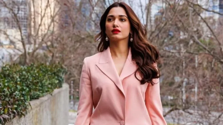 Tamannaah Bhatia Pink Blazer Magic: Transforming Office Chic Into Party-Ready Glam