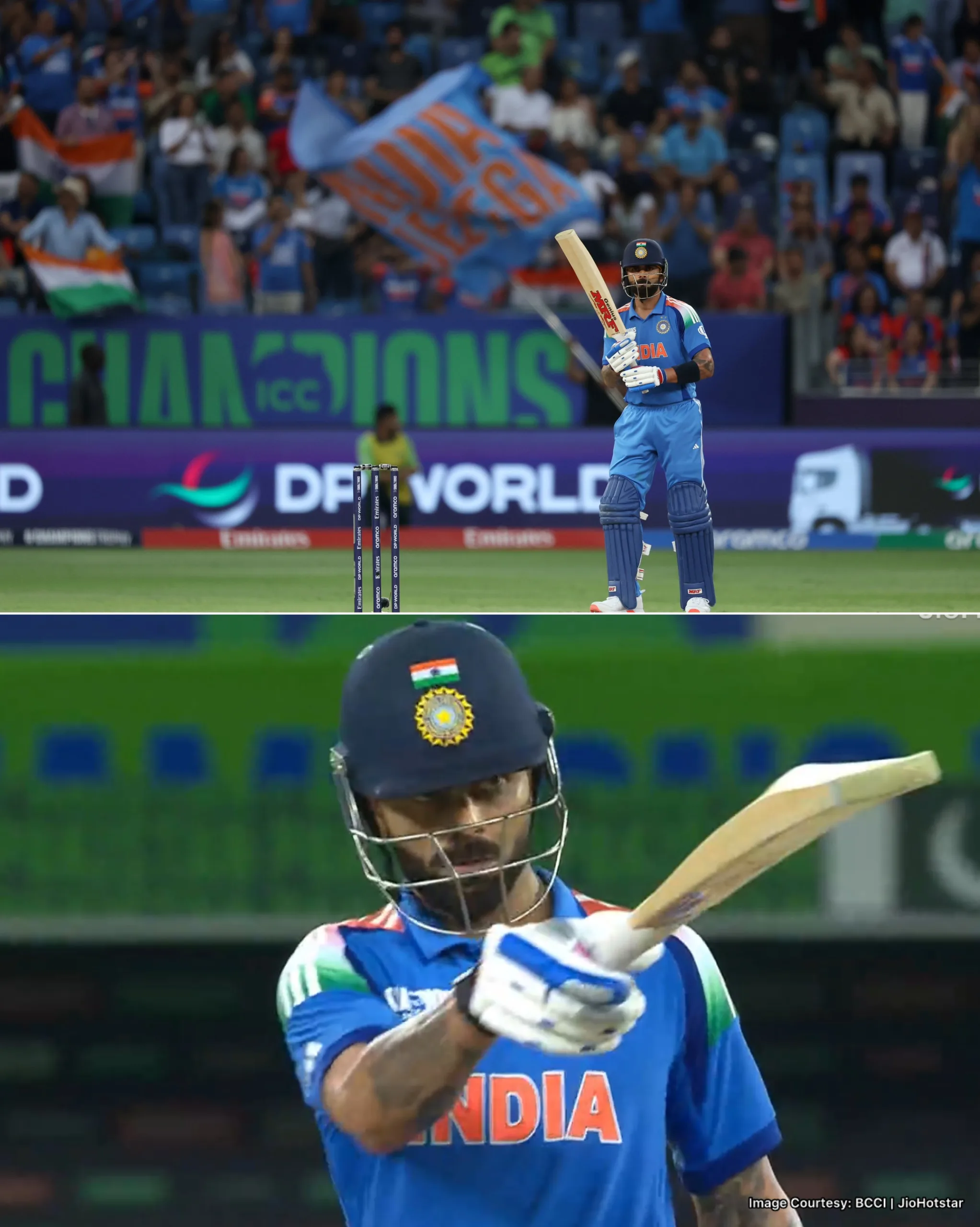 IND vs PAK: Virat Kohli's 82nd Century & 1st ever in Champions Trophy wins it for India