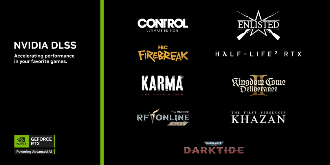 DLSS 4 features now on Enlisted, Half-Life 2 RTX, Warhammer 40,000, & More