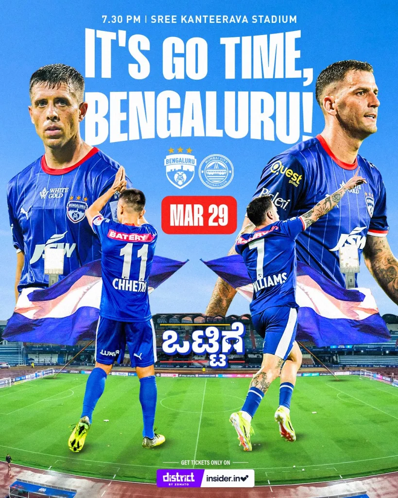 ISL 2024/25 Playoffs: Bengaluru FC vs Mumbai City FC - Preview, Prediction and Where To Watch The Match LIVE 1 Bengaluru FC vs Mumbai City FC 1 ISL 2024/25 Playoffs: Bengaluru FC vs Mumbai City FC - Preview, Prediction and Where To Watch The Match LIVE