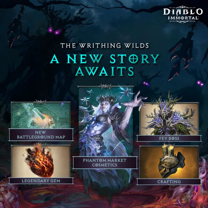 Diablo Immortal_The Writhing Wilds_Infographic Diablo Immortal Update: The Writhing Wilds Unleashes New Legendary Gems and Battlegrounds