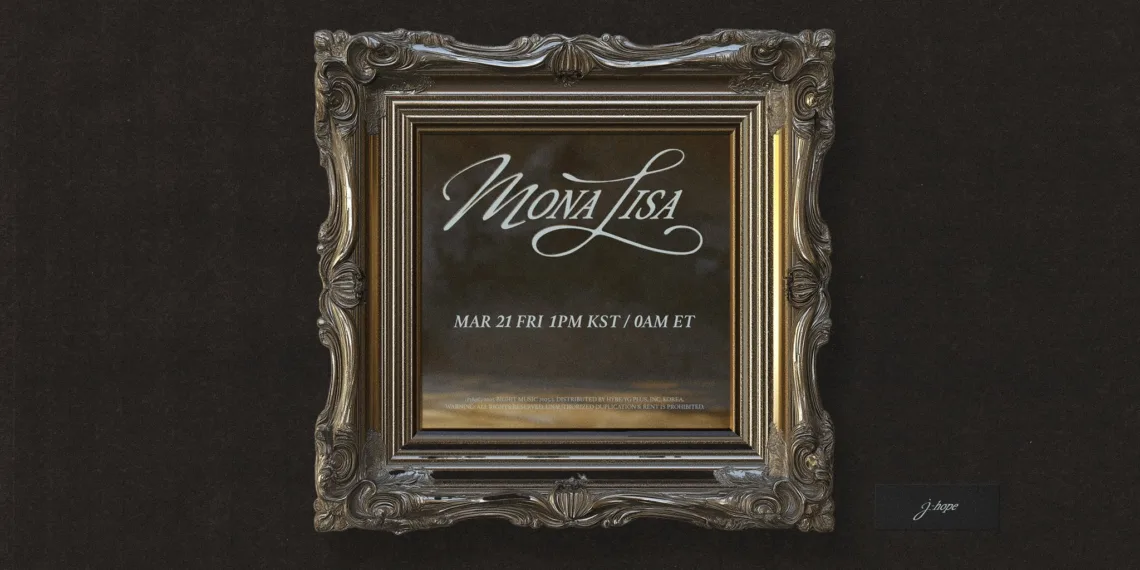 J-Hope Announces ‘MONA LISA’ – A Soulful Blend of Hip-Hop & R&B 🎨🎶