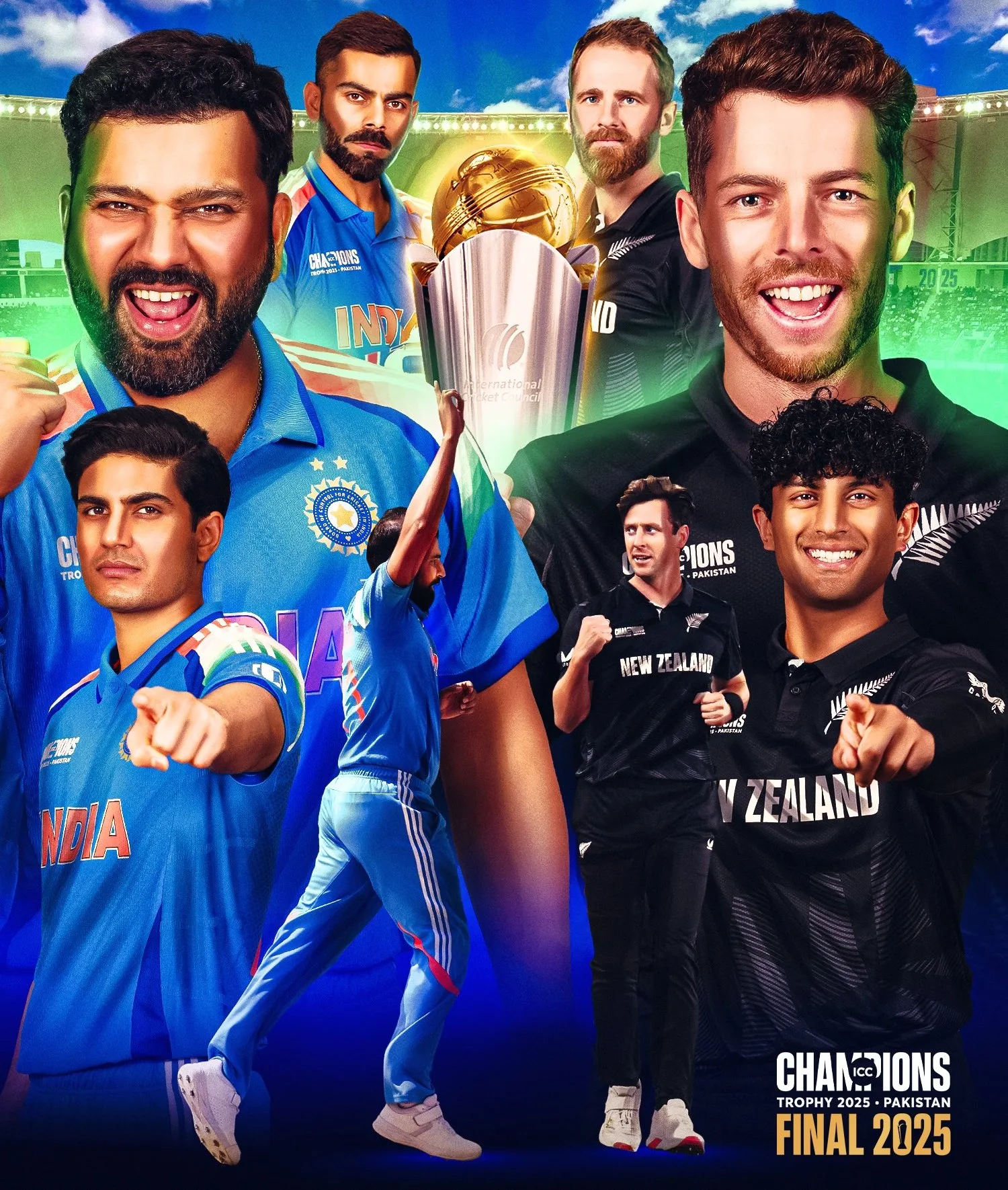 Champions Trophy 2025 Final: India vs New Zealand - Preview, Prediction and Where To Watch The Match LIVE