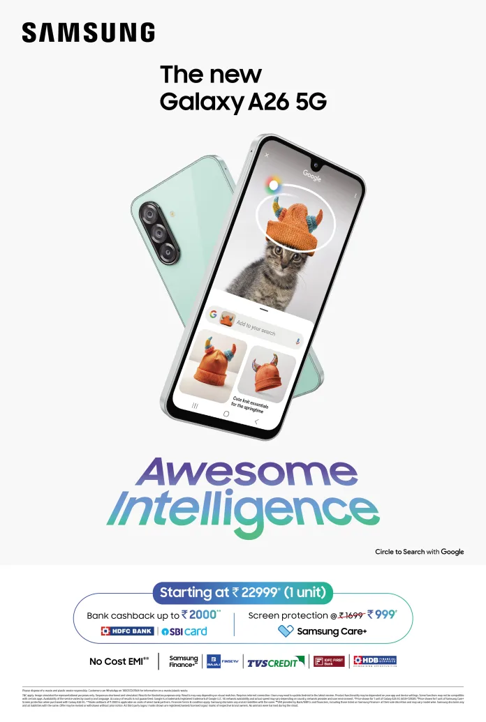 KV Galaxy A26 Samsung Galaxy A26 5G Launches in India at Just INR 22999!