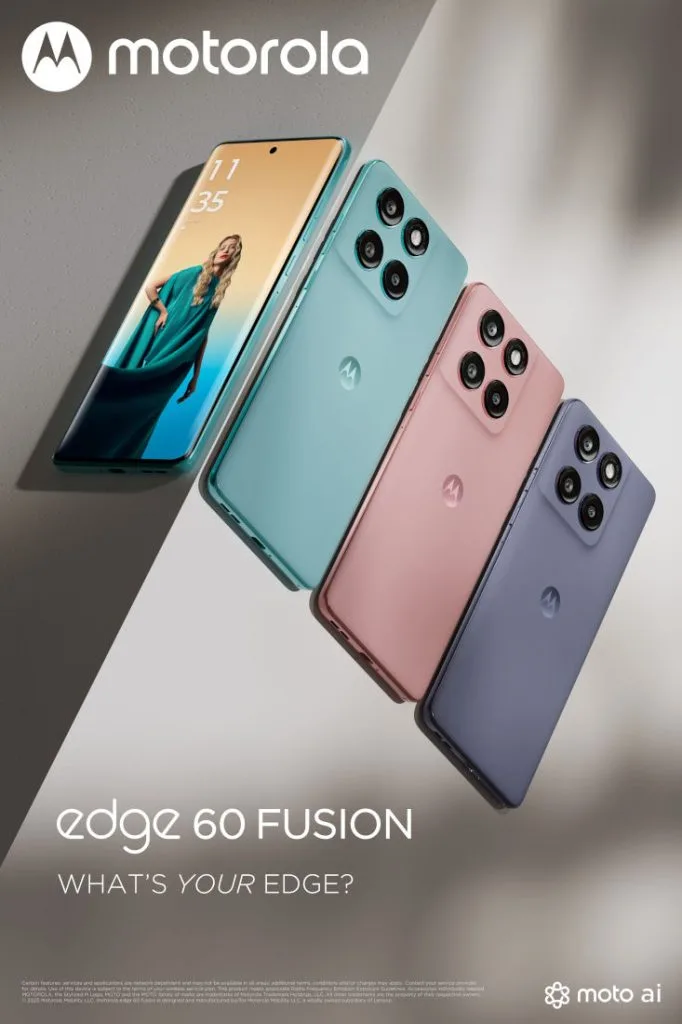 Moto Edge 60 Fusion 3 5 Motorola Edge 60 Fusion Teased with IP69 Rating and AI Features