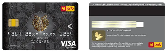 Revised pnb signature card