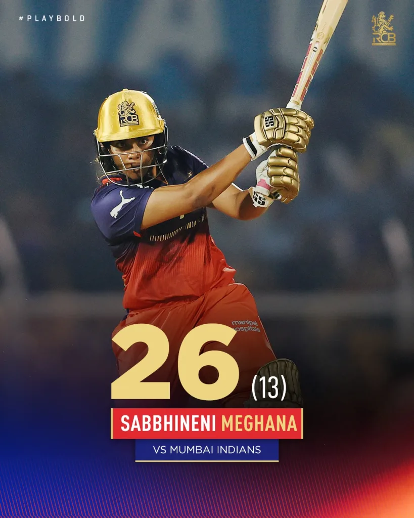 S Meghana WPL 2025: Mandhana, Wareham, and Rana Conquer Brabourne Stronghold To Prevent MI From Claiming The Top Spot