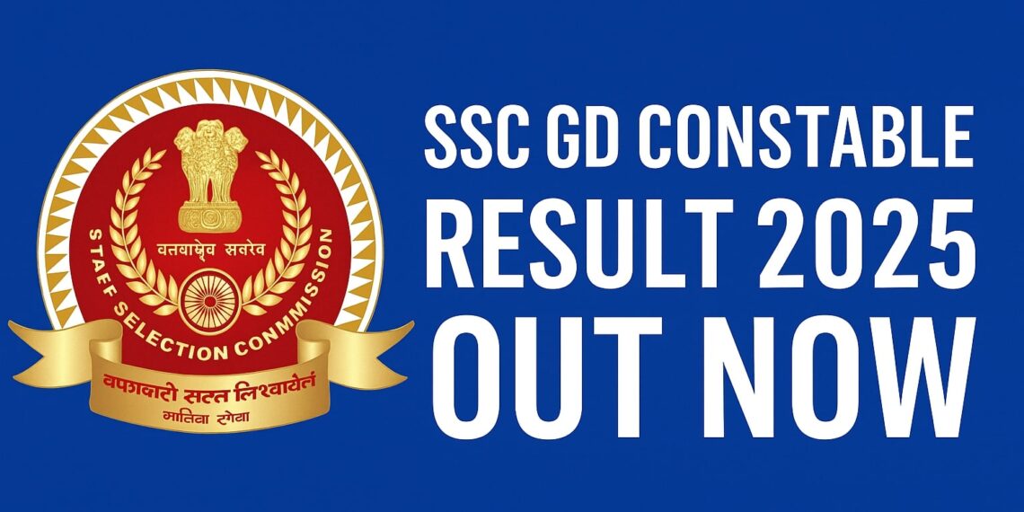 SSC GD Constable Result 2025 Declared – Check Now at ssc.nic.in