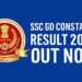 SSC GD Constable Result 2025 Declared – Check Now at ssc.nic.in