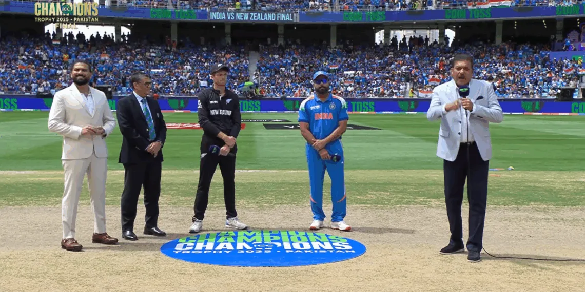 ICC Champions Trophy 2025 final: India vs New Zealand Toss Update IND vs NZ - Rohit Sharma creates unwanted record in Champions Trophy 2025 Final: Loses 12th consecutive toss as India’s ODI captain!