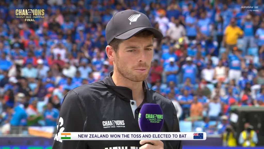 Screenshot 46 ICC Champions Trophy 2025 final: India vs New Zealand Toss Update - NZ to bat first; Matt Henry misses out!